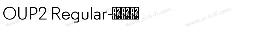 OUP2 Regular字体转换